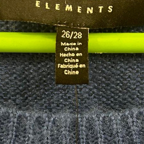 NWT ELOQUII Elements Plus Size 26/28 Striped Sweater with Balloon Sleeves - Picture 6 of 6